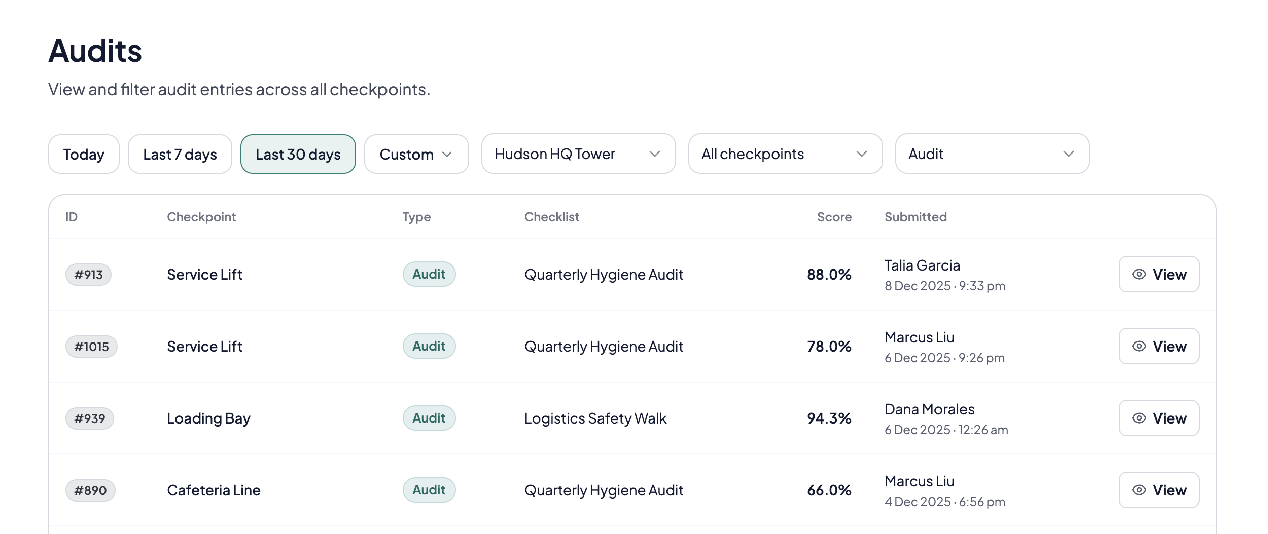 CleanLog audit log history